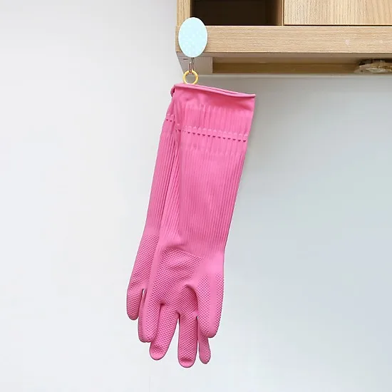 Scotch Brite 3M Anti-Slip Household Gloves, With Genuine 3M Hanger, 39cm Long - Helps Clean Doors, Wash Clothes