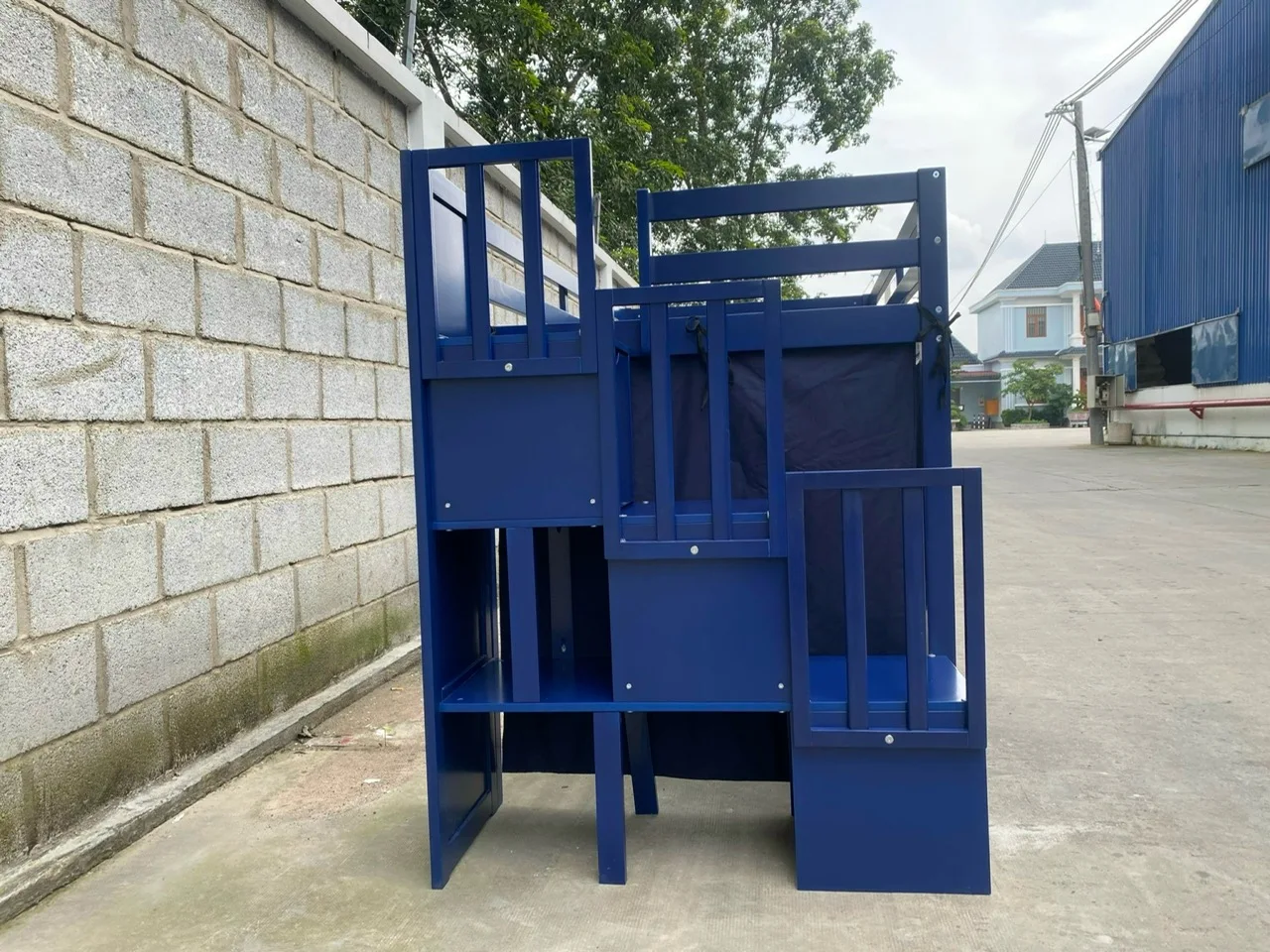 High Quality Single Wooden Bed with 4 Drawers Modern Design for Bedroom Hostel or School Apartment Direct from Vietnam