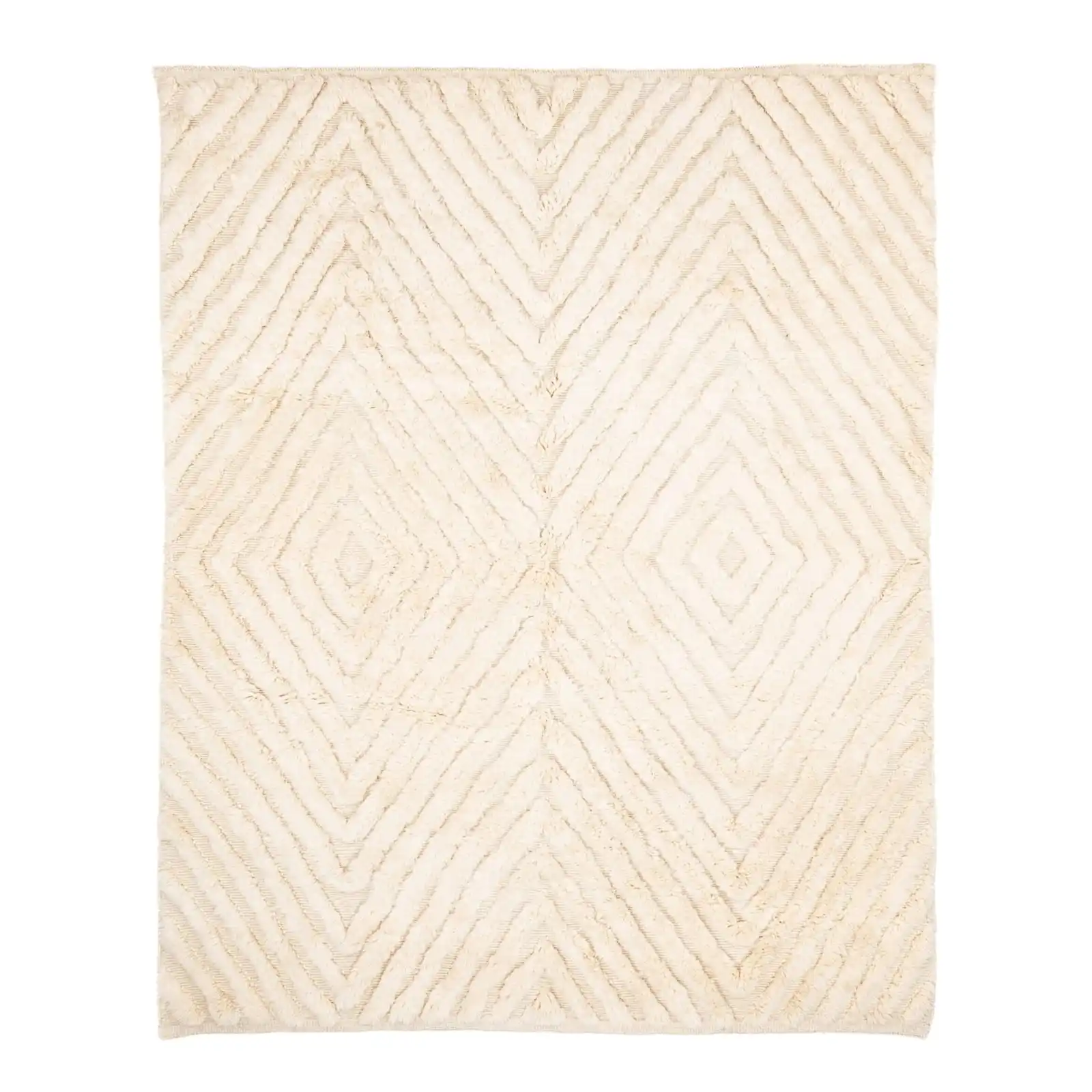 Unique moroccan rug  carpet Hand Made Moroccan Boho Beni Ourain Rugs Albertina Hand Knotted Wool Cotton Black Beige Area Rug