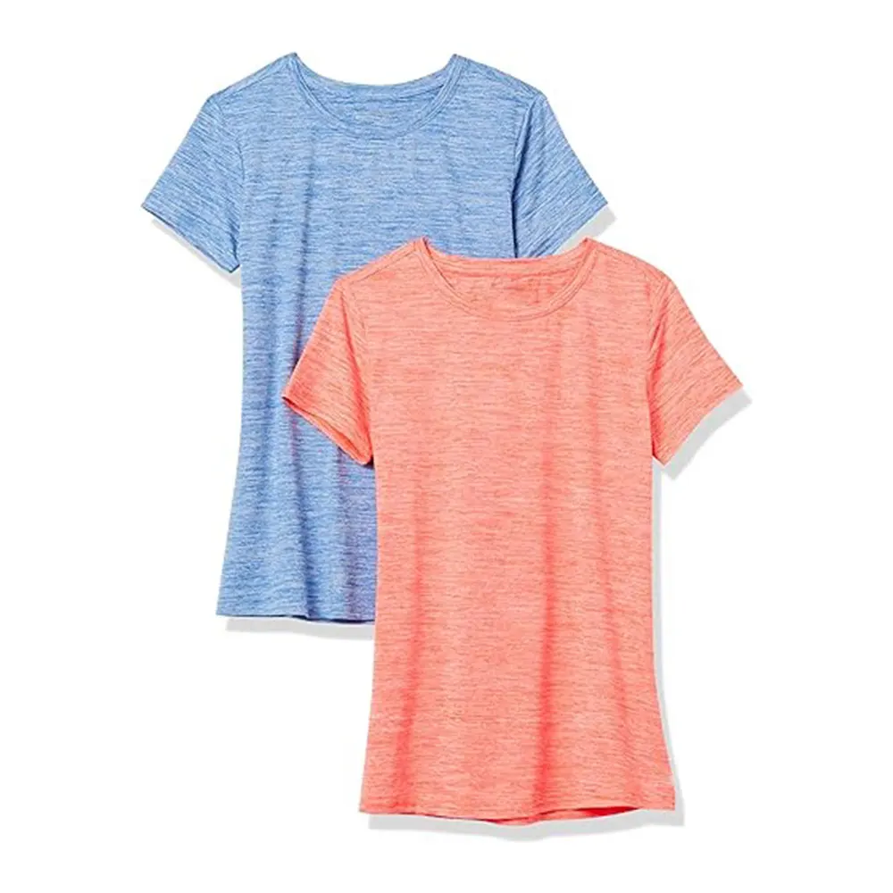 Factory Wholesale Eco-friendly Recycled Woman Custom Logo Blank Plain Heather T Shirt Football Jerseys Casual Recycled Polyester