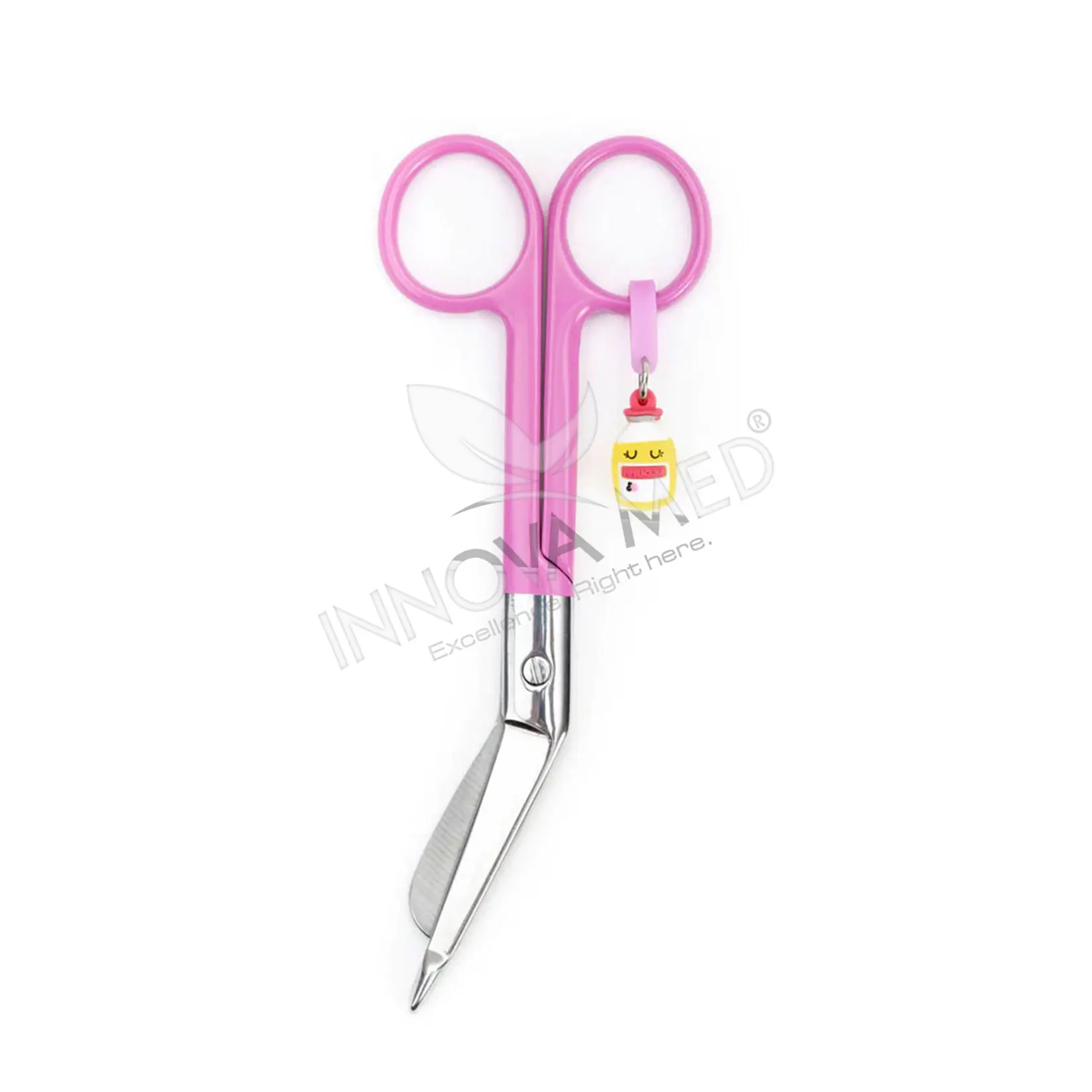Hot Pink 14.5cm Nurse and Lister Bandage Scissors Essential Surgical Instrument for Students and Medical Professionals