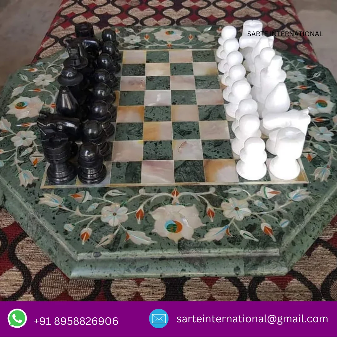 Marble Chess Board Set Games Board Marble Backgammon Set Custom Hot Selling Luxury High Quality Square Marble Chess Set