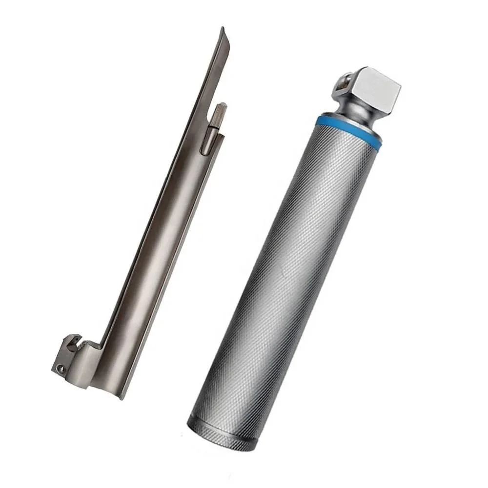 Miller Fiber Optic Laryngoscope Set German Quality Stainless Steel Essential Anesthesia Instruments for Surgical Procedures