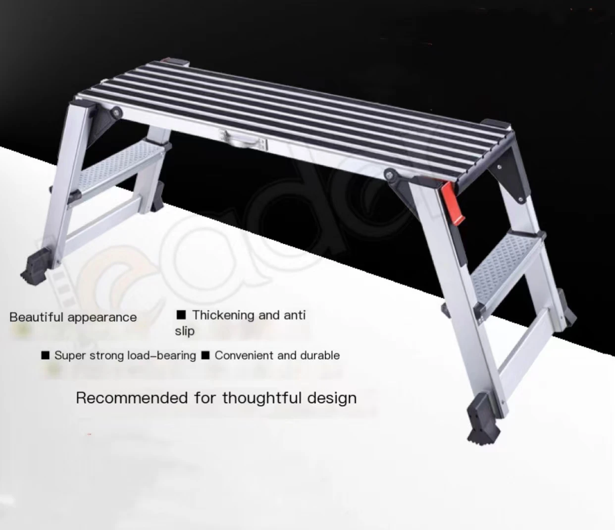 Portable work platform ladder 1.0mm thick aluminum alloy ladder outdoor car washing platform ladder
