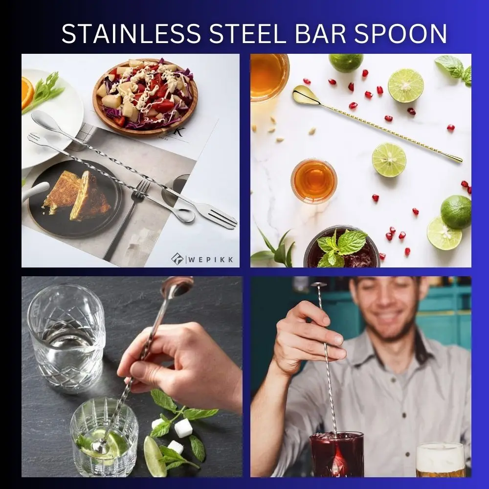 Wholesale Stainless Steel Drink Stirrers Metal Cocktail Beverage Swizzles Stick Coffee Stirrers Bar Wine Tools