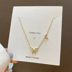 2022 New Retro Titanium Steel Jewelry Female Niche Design Sense Senior Pearl Pendant Wild Clavicle Chain Necklace /