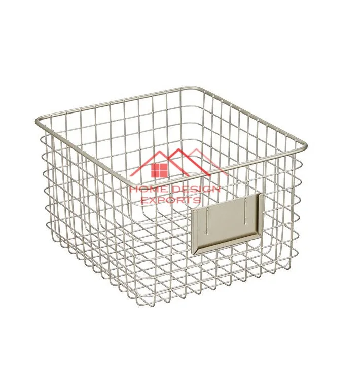 Luxury Wire Fruit Baskets New Design Wire Storage Basket Customized Size Color Home Storage Handmade Metal