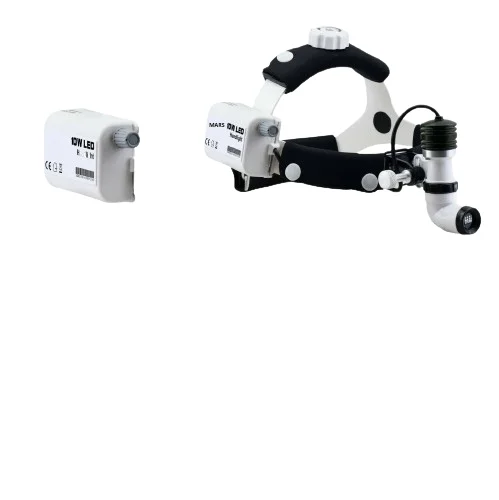 ENT SURGICAL WIRELESS DENTAL HEADLIGHT LED LIGHT 10W W/DUAL BATTERY RECHARGEABLE ...