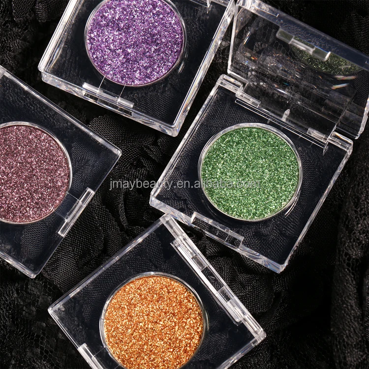 Diamond highlighter makeup private label glitter high pigmented eyeshadow palette wholesale highlighter makeup