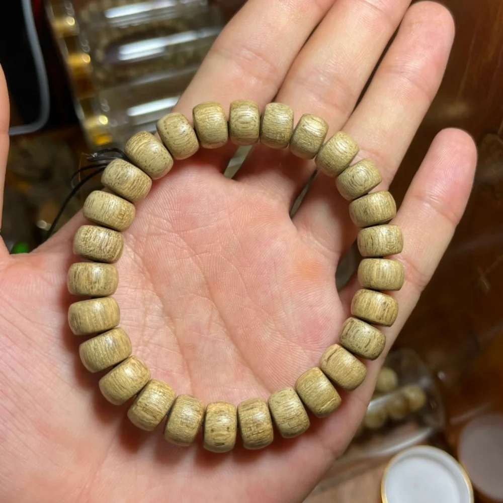 Vietnamese agarwood Beads Women Men 6mm 8mm Wooden Bead Buddhist Prayer Mala Necklace Bracelet Gift Jewelry