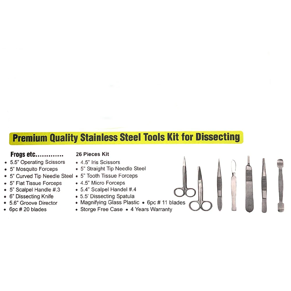 Набор для хирургической хирургии и набор из 12 стоматологических медицинских инструментов