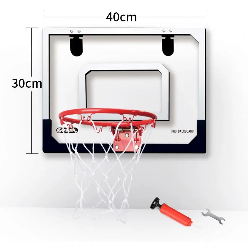 Factory 14cm 20cm kid basketball ball 40*30cm 46*30cm transparency pro portable mini wall mounted promo basketball hoop