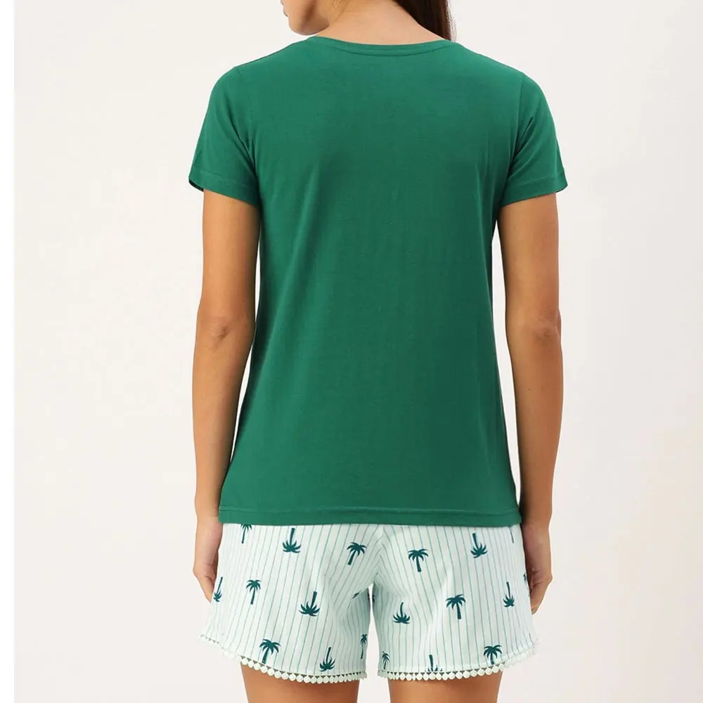 Hot Summer 2-Piece Casual Fitness Outfits Women High Quality T Shirt Shorts Set Solid Pattern Custom Logo Breathable Anti-Static