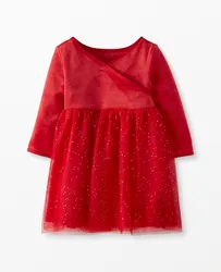 GOTS Certified Cute Baby Clothes Organic Cotton  Dress For Infant Baby Girl Mesh Baby Girl Dresses