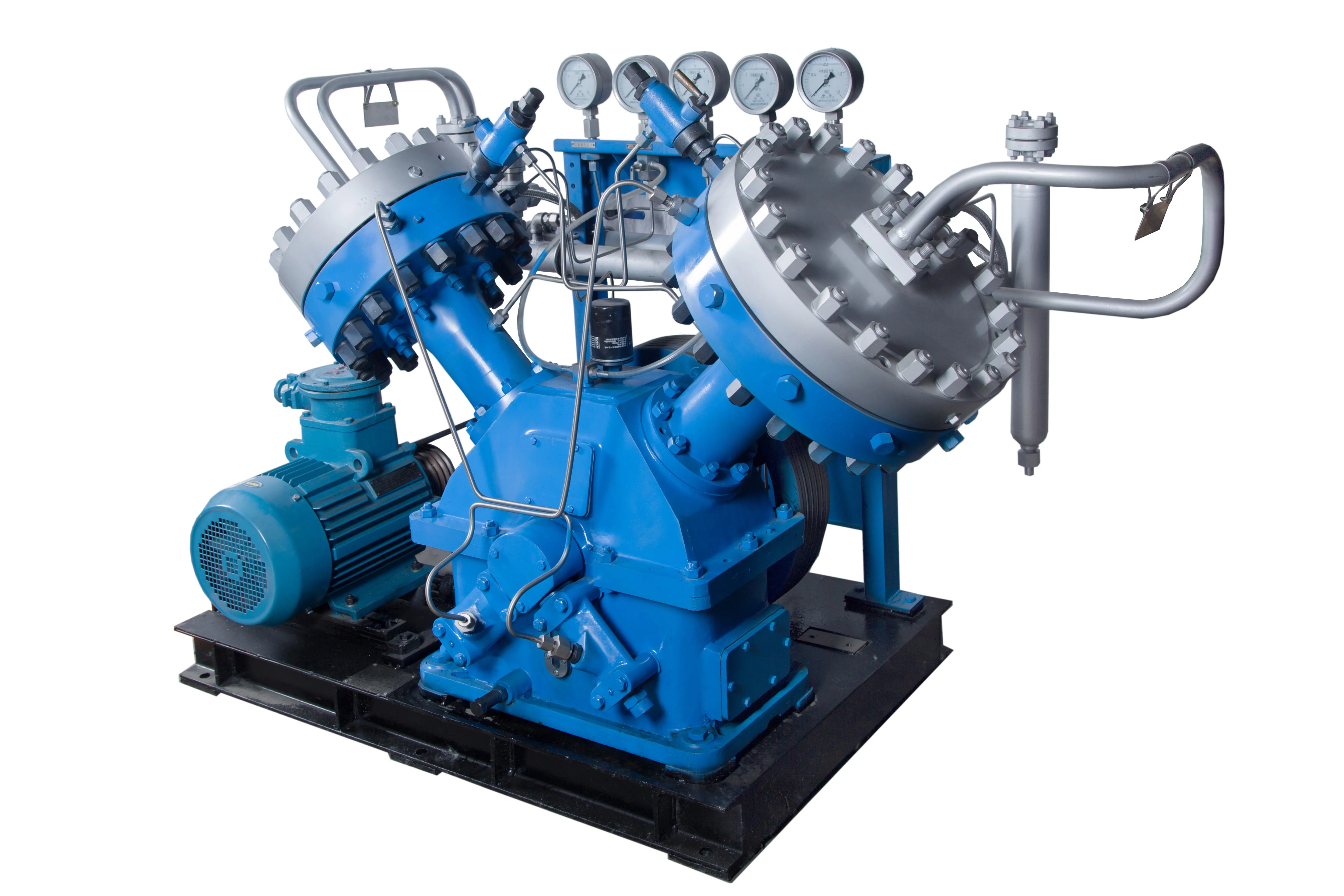 Hydrogen Content 99.999% Contamination Free Leak Free Design Diaphragm Compressor 200 Bar Gas Compressor