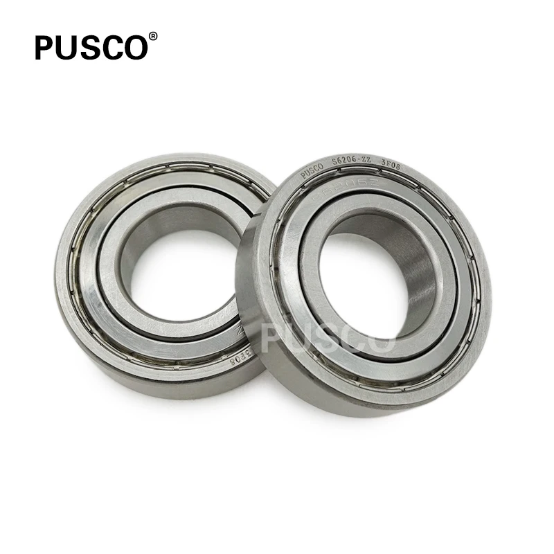 PUSCO Brand S6206 For Machine tool equipment, conveying equipment High Quality Stainless Steel Deep Groove Ball  Bearing  S6210