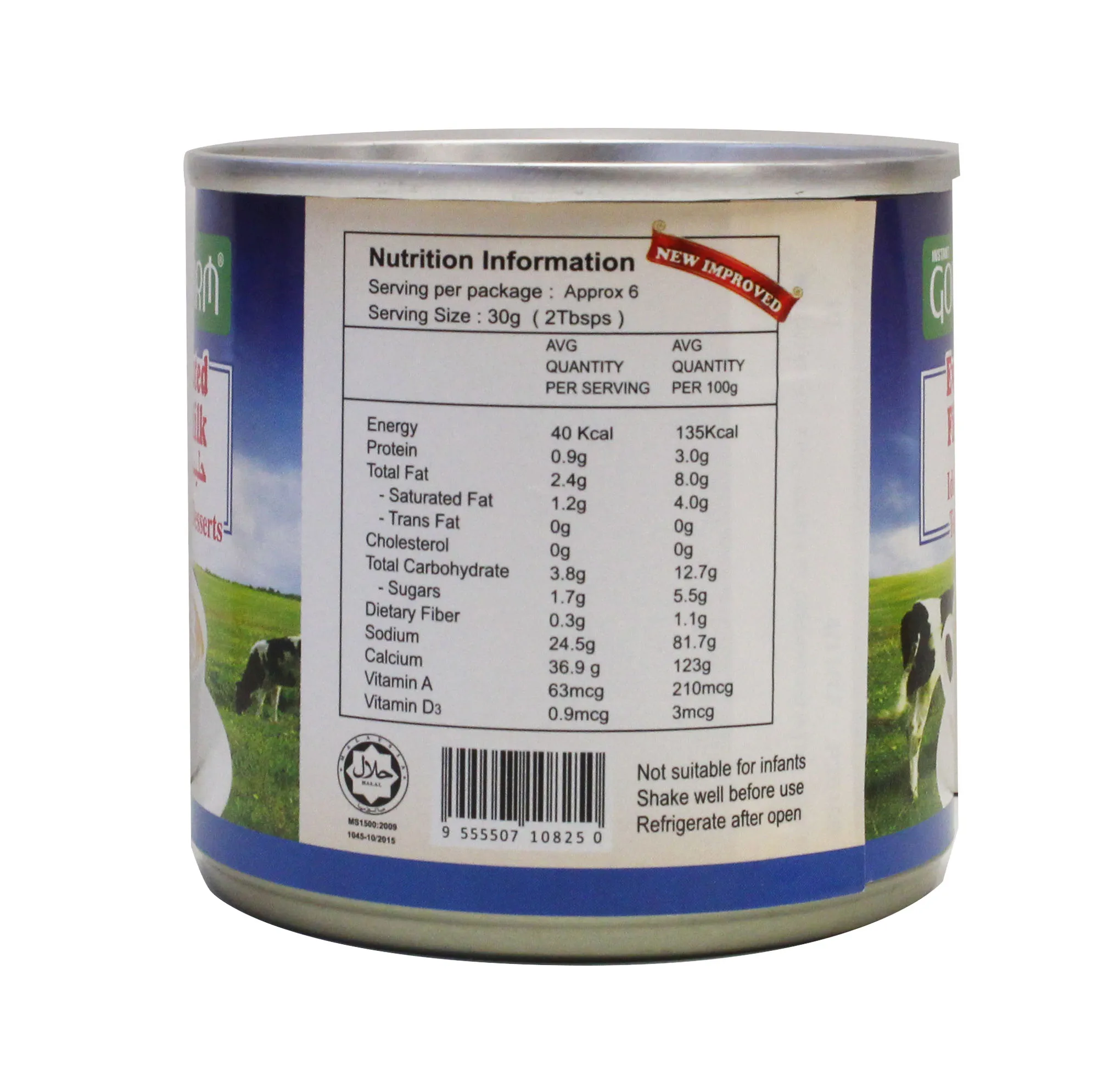 Supplier Wholesales Malaysia Premium Export Quality Evaporated Light Creamy Milk 170g Weight Can Packaging For Daily Use