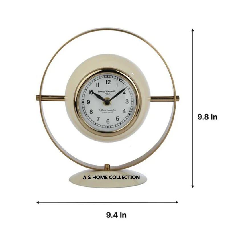 European style classical design metal good price decorative table clock