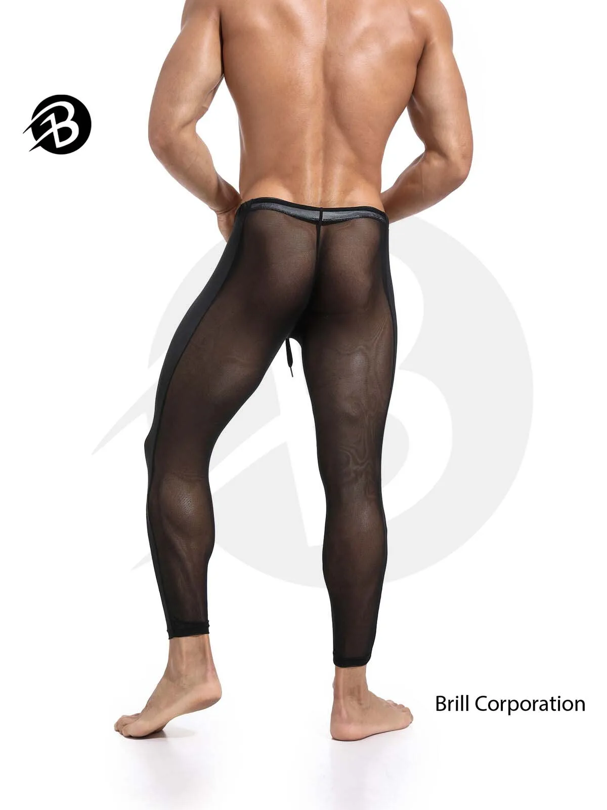 Men Leggings see Through Full Length Sheer Mesh Pants \ Custom Design Transparent Casual Wear Sheer Mesh Leggings