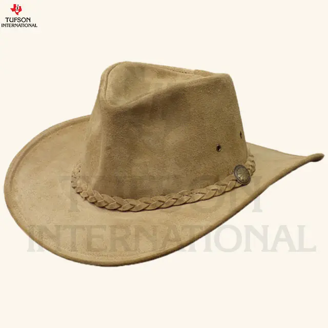 New Deign Fashion Belly Cowboy Hat Wholesale Pure Leather Sweatband Cowboy Hats