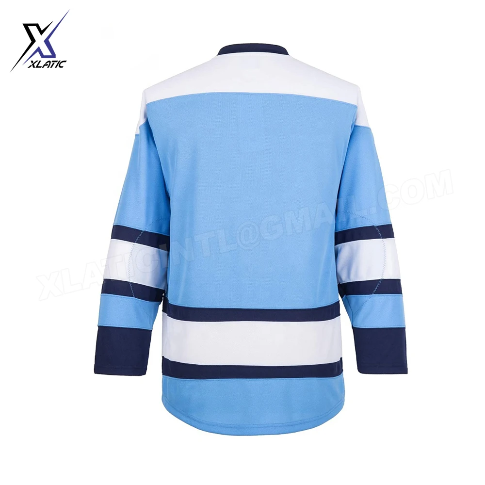 Light blue Ice Hockey Uniform Pure Polyester made Ice Hockey Uniform