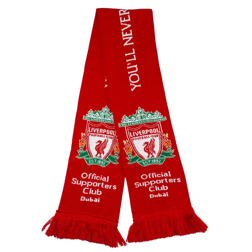 Wholesale Custom logo Acrylic Knitted Winter Football Fan Scarves