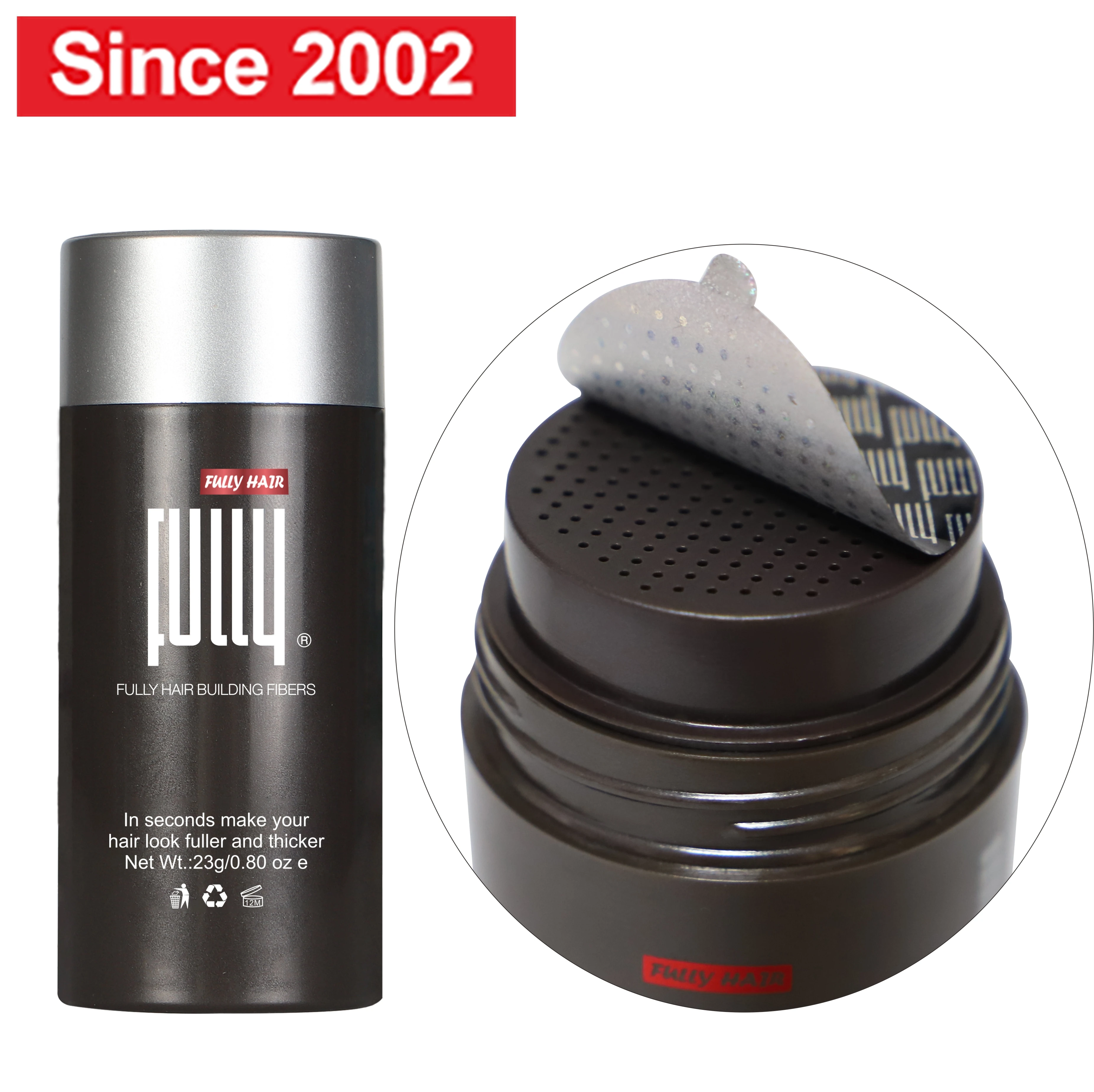 FULLY Hair Building Fiber Professional Factory Natural Thickening Regrow Fiber Keratin Hair Fiber