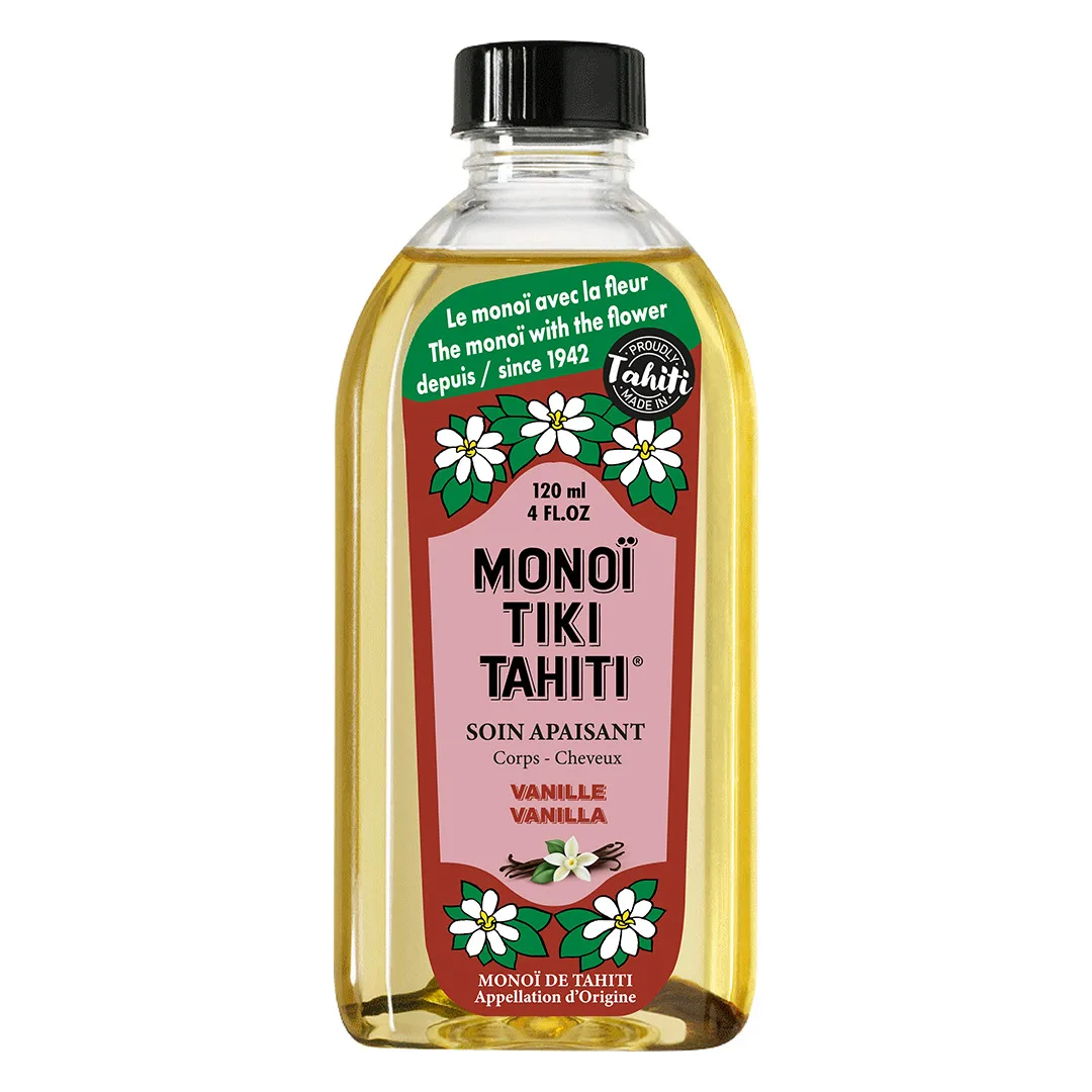 Wholesale 120ml Vanilla Monoi Perfume Oil Premium Quality Natural Ingredients for Hair & Body Care Made in Tahiti