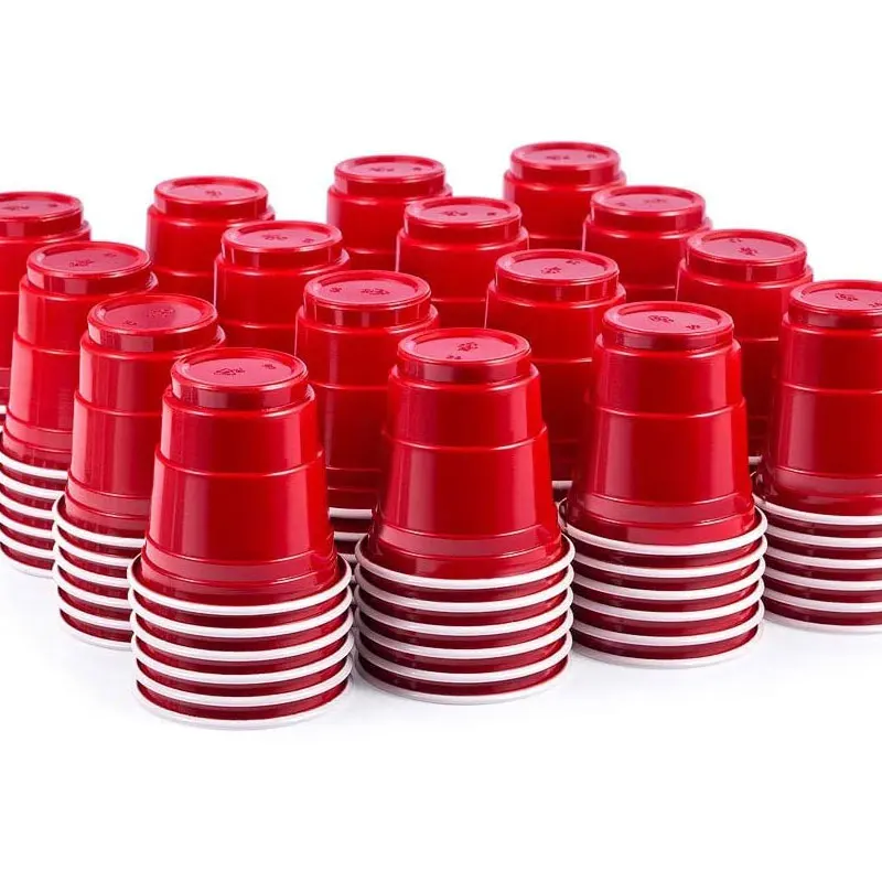 Luxury American Red Personalized Small Plastic Cake Supplies Christmas Disposable Glass Party Paper Cup