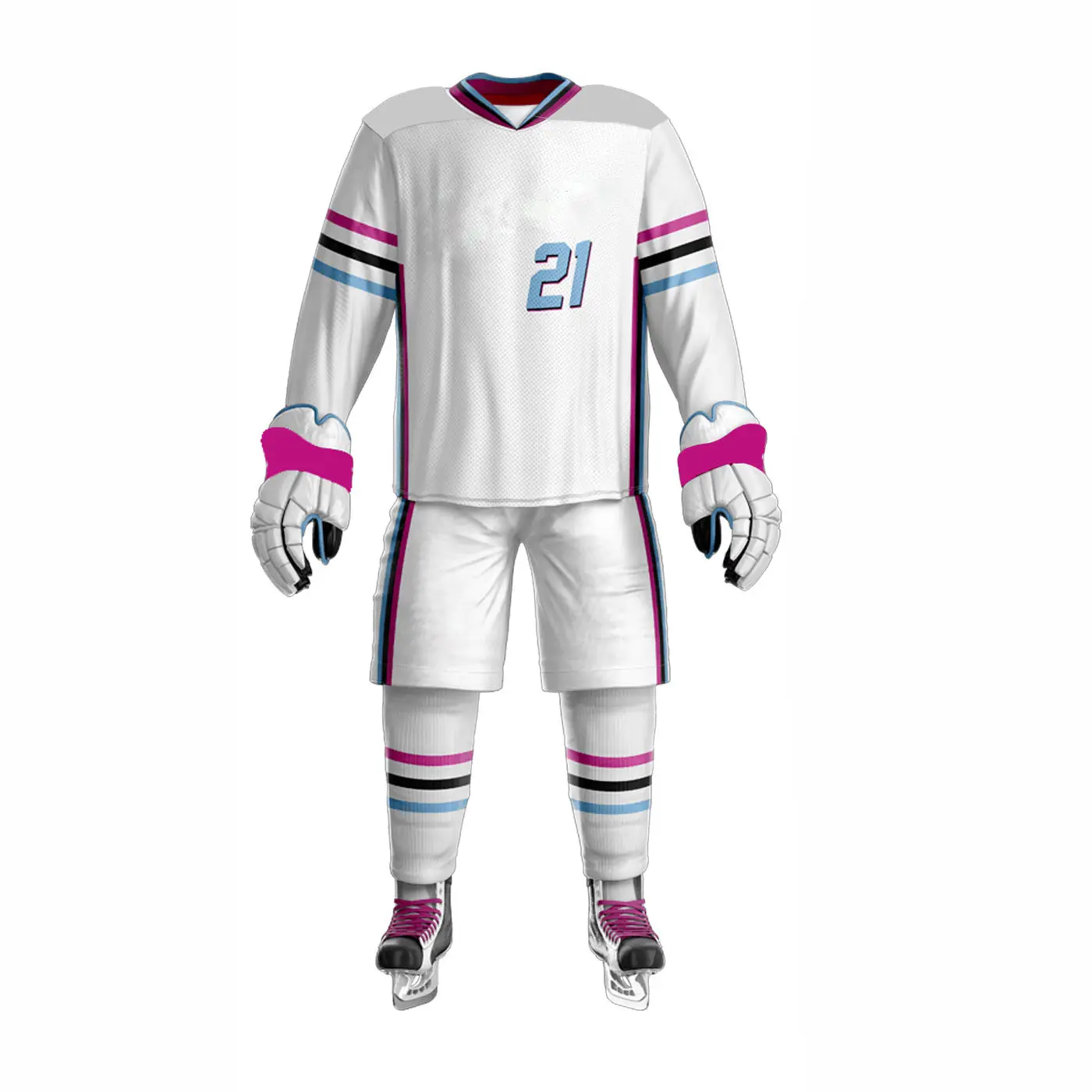 Ice Hockey Uniform Best Priced Full Sublimation Printed Camo Ice Hockey Jersey Uniform For Youth