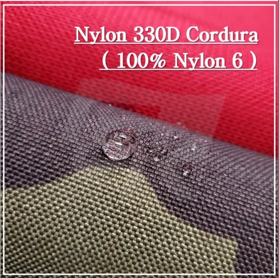 [Nylon 6 100%] N 330D Cordura Korean fabric PU Coated Camouflage (IRR) Printed, Waterproof, Water Repellent, Fire Proof bag