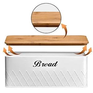 Custom White  Kitchen Tea Coffee Sugar Canisters Jars Tins Sets storage canister With Bamboo Lids