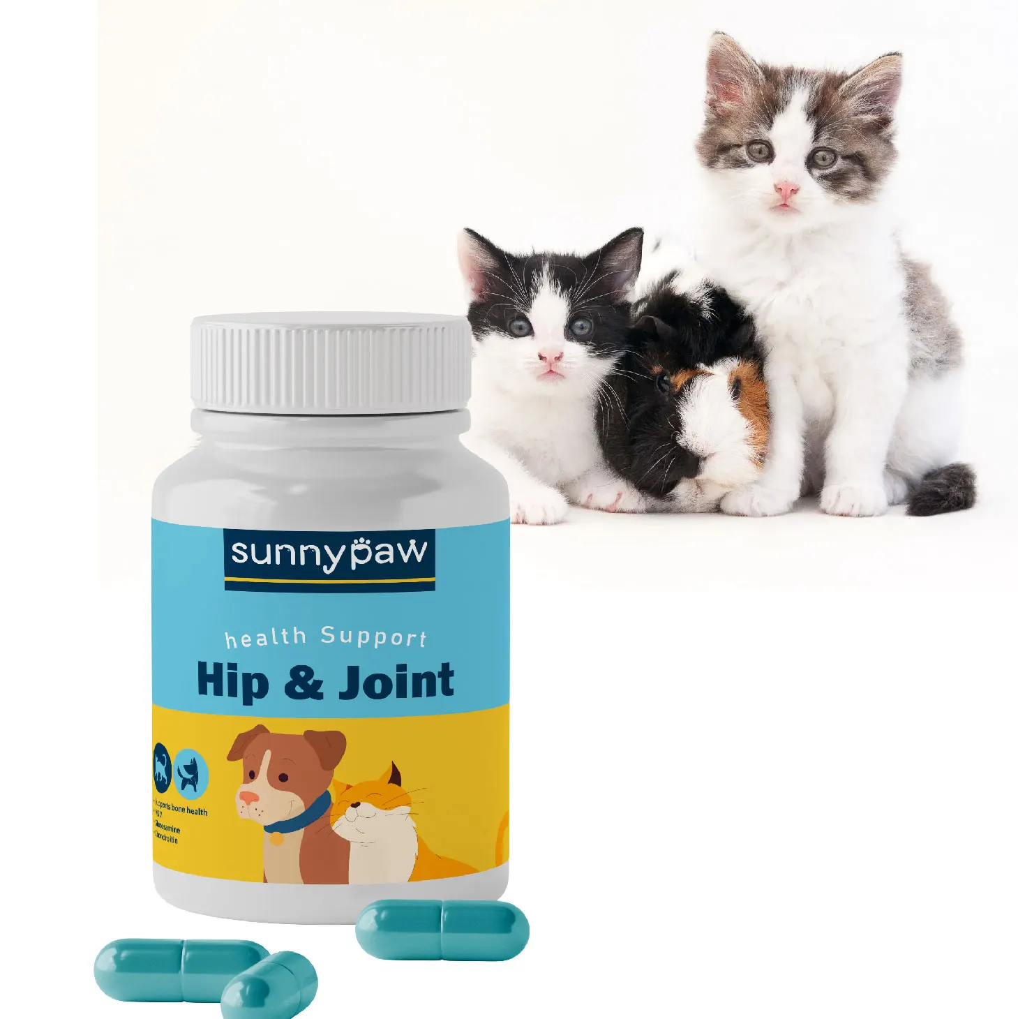 Hip And Joint Support Pet Health Supplements Pets Supplements Glucosamine For Cats