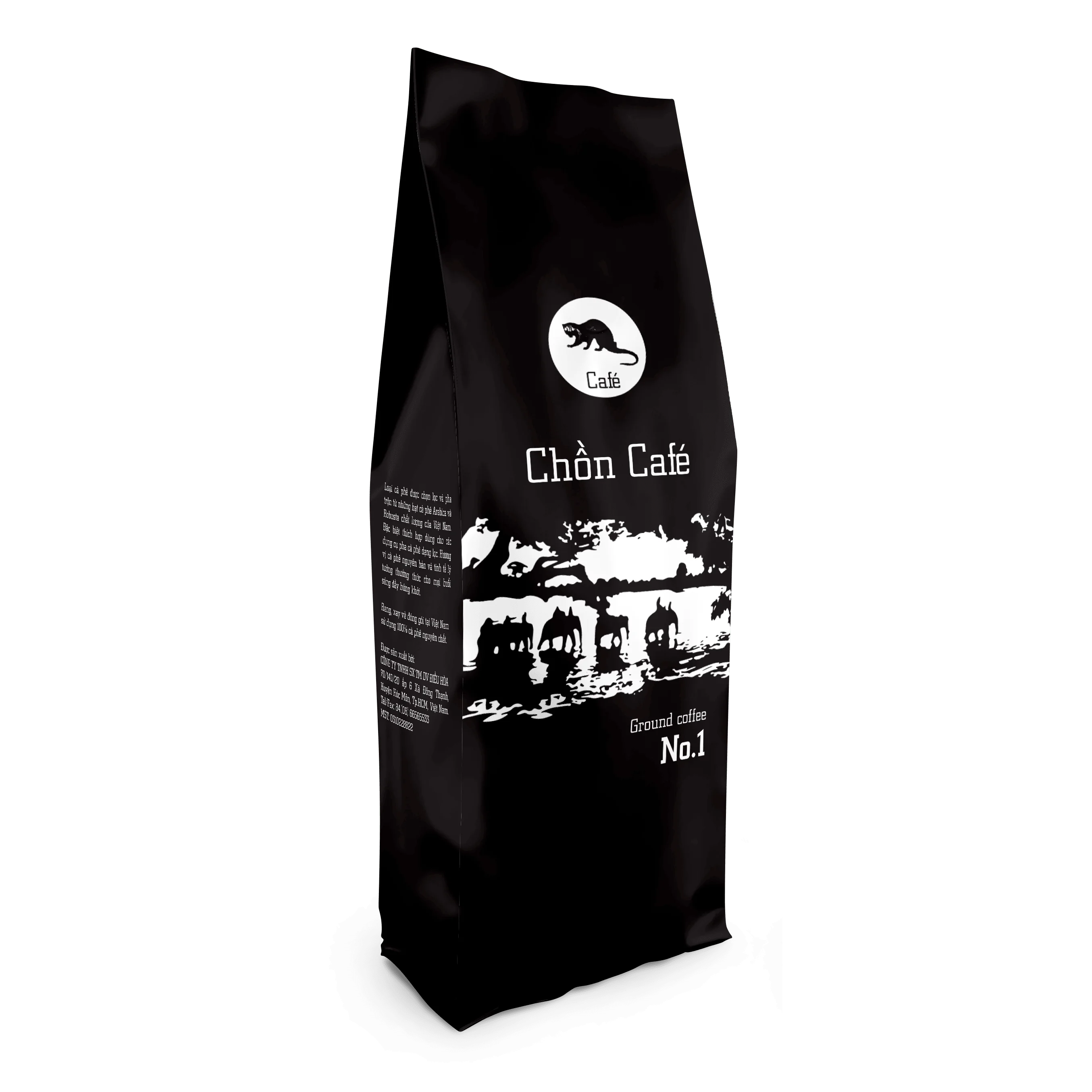 Buyer Label Offered Organic Weasel Ground Coffee Grounded Process Wholesale Produced In Vietnam - 500gr