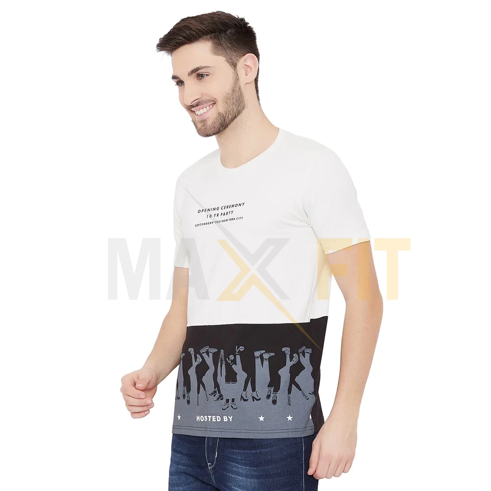 Men Half Sleeves Custom Made Cotton Fabric Customized Casual Wears Best Design Casual Wears Men T-Shirts