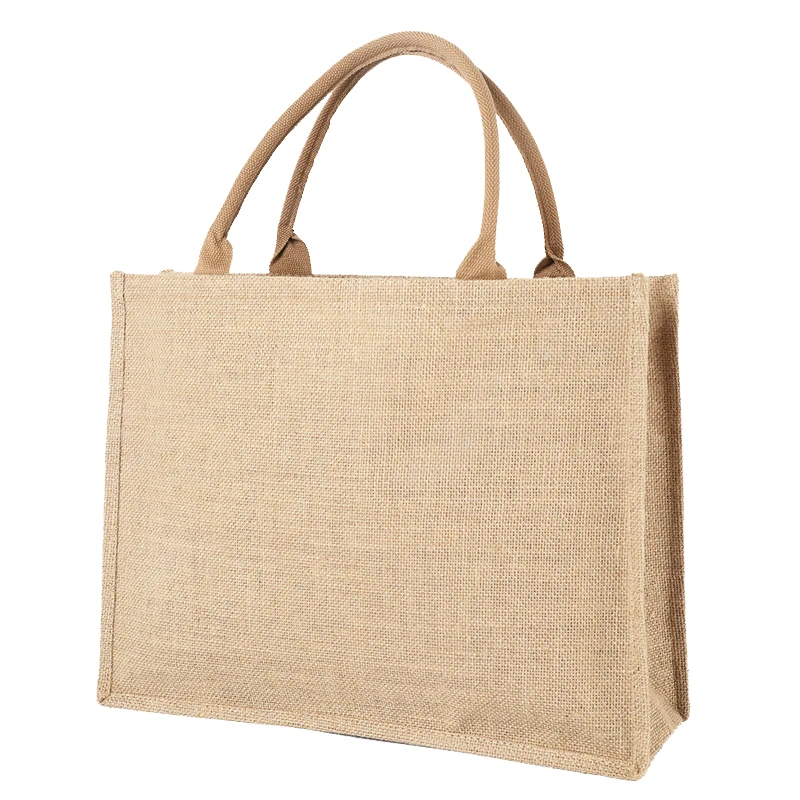 Custom jute tote bag/jute shopping bag/bolsas de yute