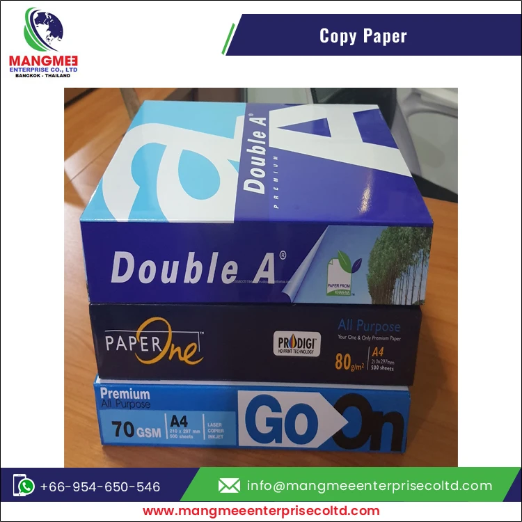 Direct Wholesale Factory Supply of Finest Quality A4 Size Copy Paper Available at Lowest Market Price Origin from Thailand