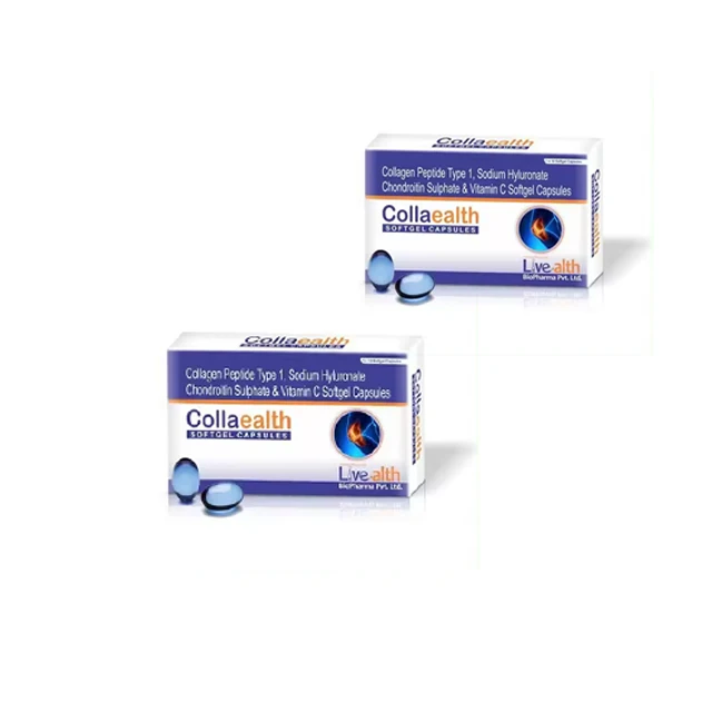 Лучшая качественная капсула для здоровья коллагеновая оптового заказа от индийского поставщика медицинская добавка купить сейчас по низкой цене