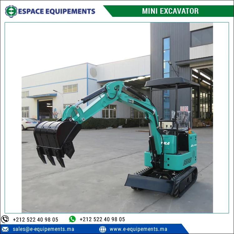 Highly Advanced Easy Operational 450 mm Digging Bucket Width Construction Machinery Mini Excavator for Digging, Grabbing