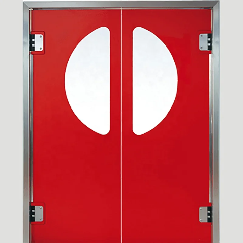 JST Single Leaf Half Door Fiber Glass White Bumper Strip Steel traffic Door