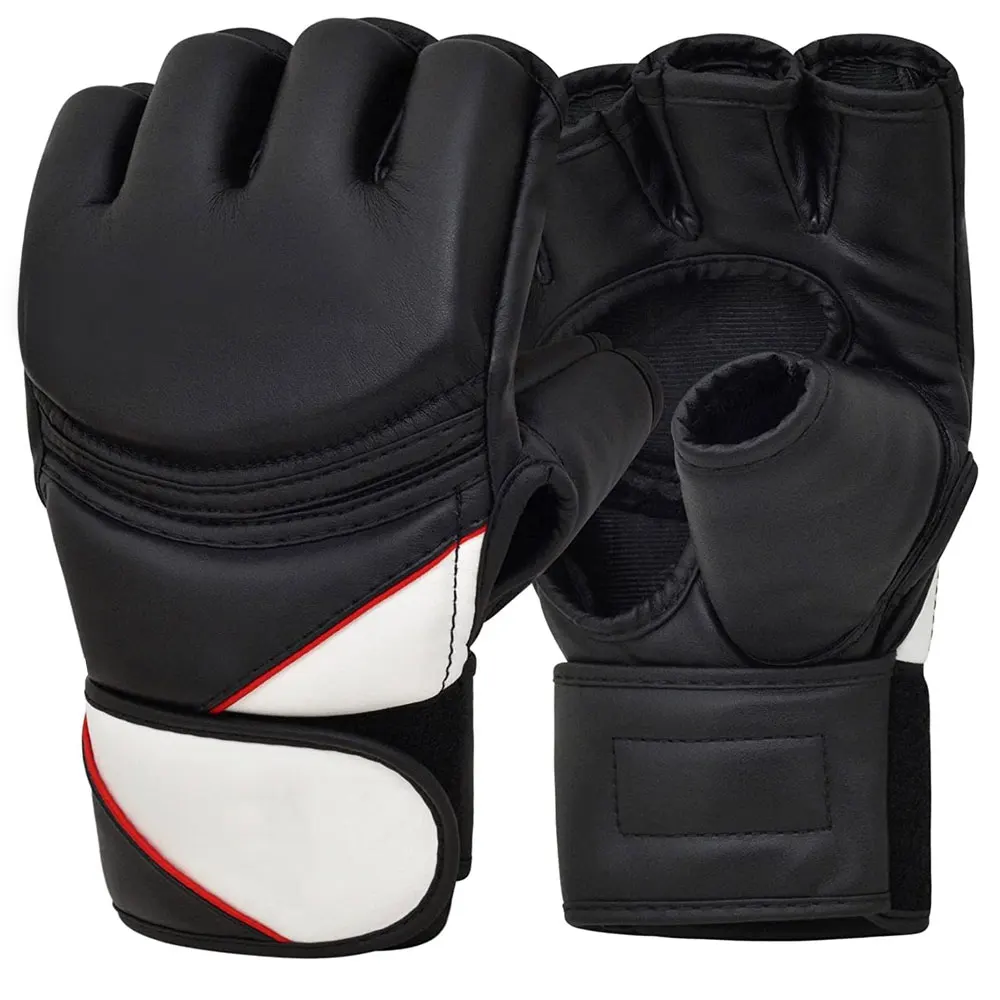 Customized Logo Best Wholesale Price Training MMA Leather Grappling Gloves New Stylish MMA Grappling Gloves