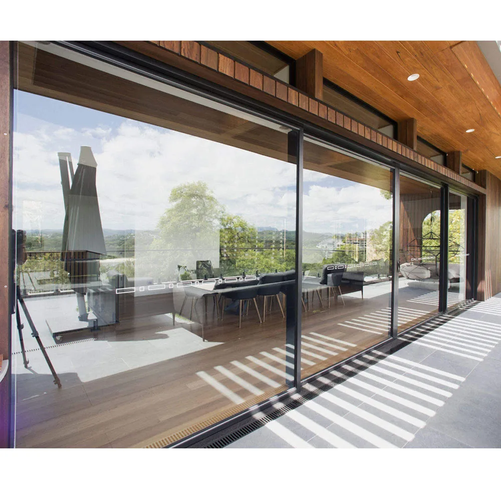 Top-selling Exterior Pocket Doors with Glass Walls for Homes in USA, Canada, and Australia Security Stainless Steel Modern A011