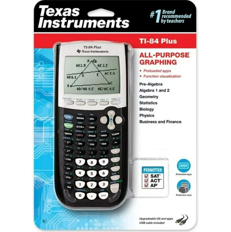 Bulk Supply of Texas Instruments TI-84 Plus Graphings Calculator Black With 1 Year Warranty in Box