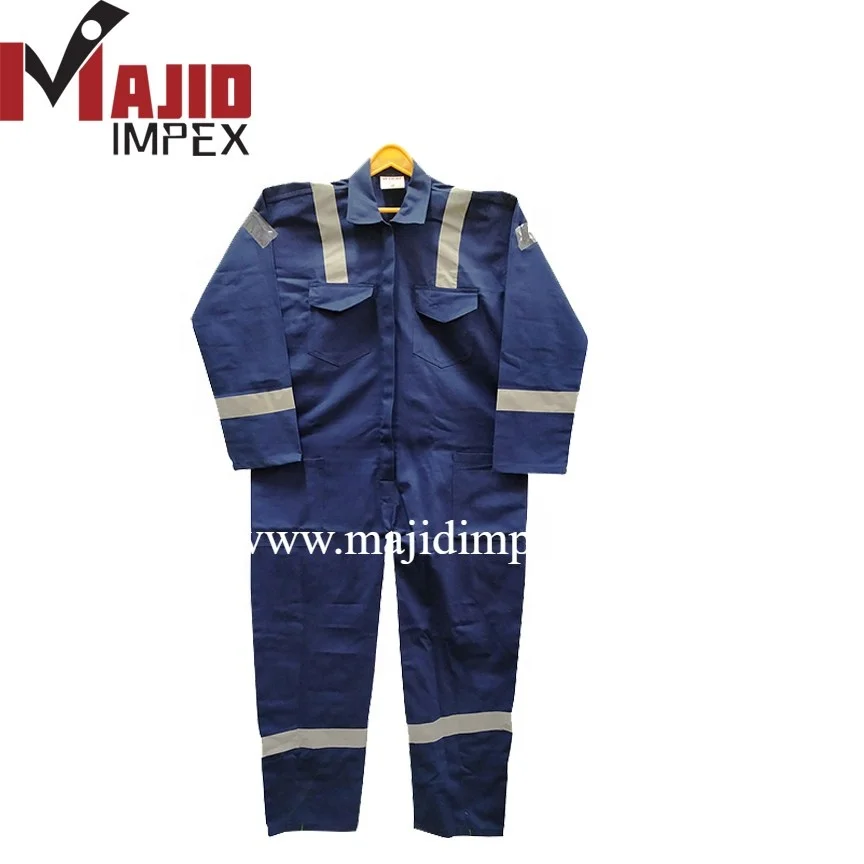Safety coverall custom logo construction workers high visibility reflective cotton overall work suit work clothes