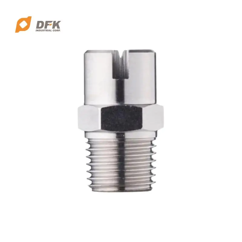 Stainless Steel Water Flat Fan Spray Nozzle For Wet Processing