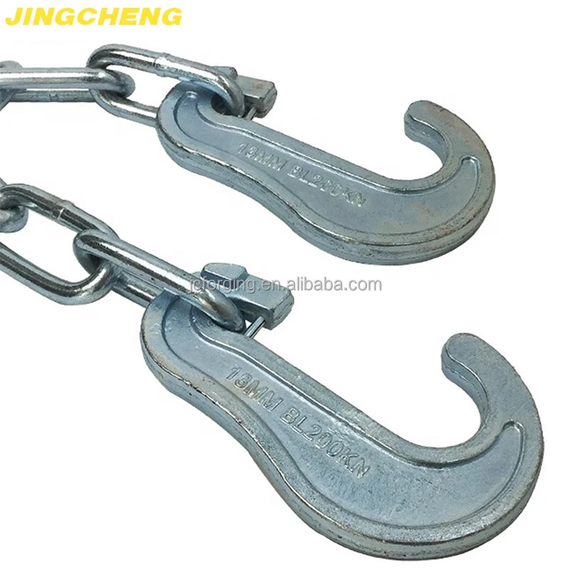 Grade 70 heavy duty alloy steel welded zinc plated galvanized cargo lashing binding transport chain