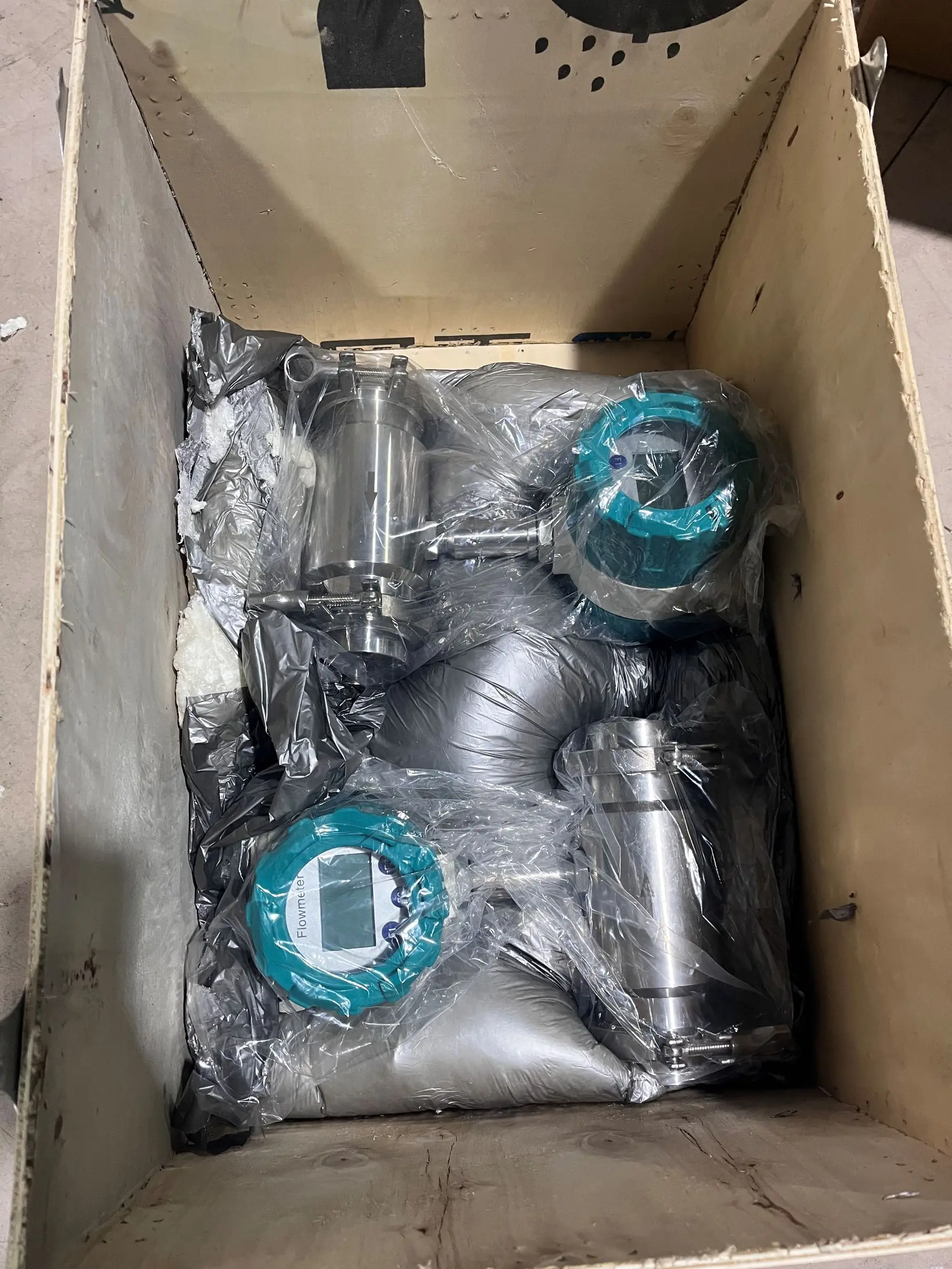 24VDC 2 Inch Tri-clamp Temperature Meter Sensor Turbine Flowmeter Diesel Fuel Counter Liquid Flow Meter for Chemical Industry