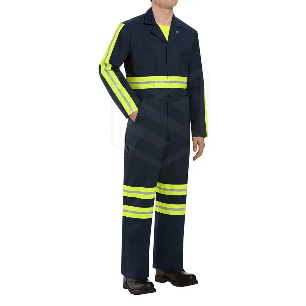 High Visibility  Reflective Safety Apparel Work Wear Premium Flame Retardant Construction Fire Resistant  Anti Heat Coveralls