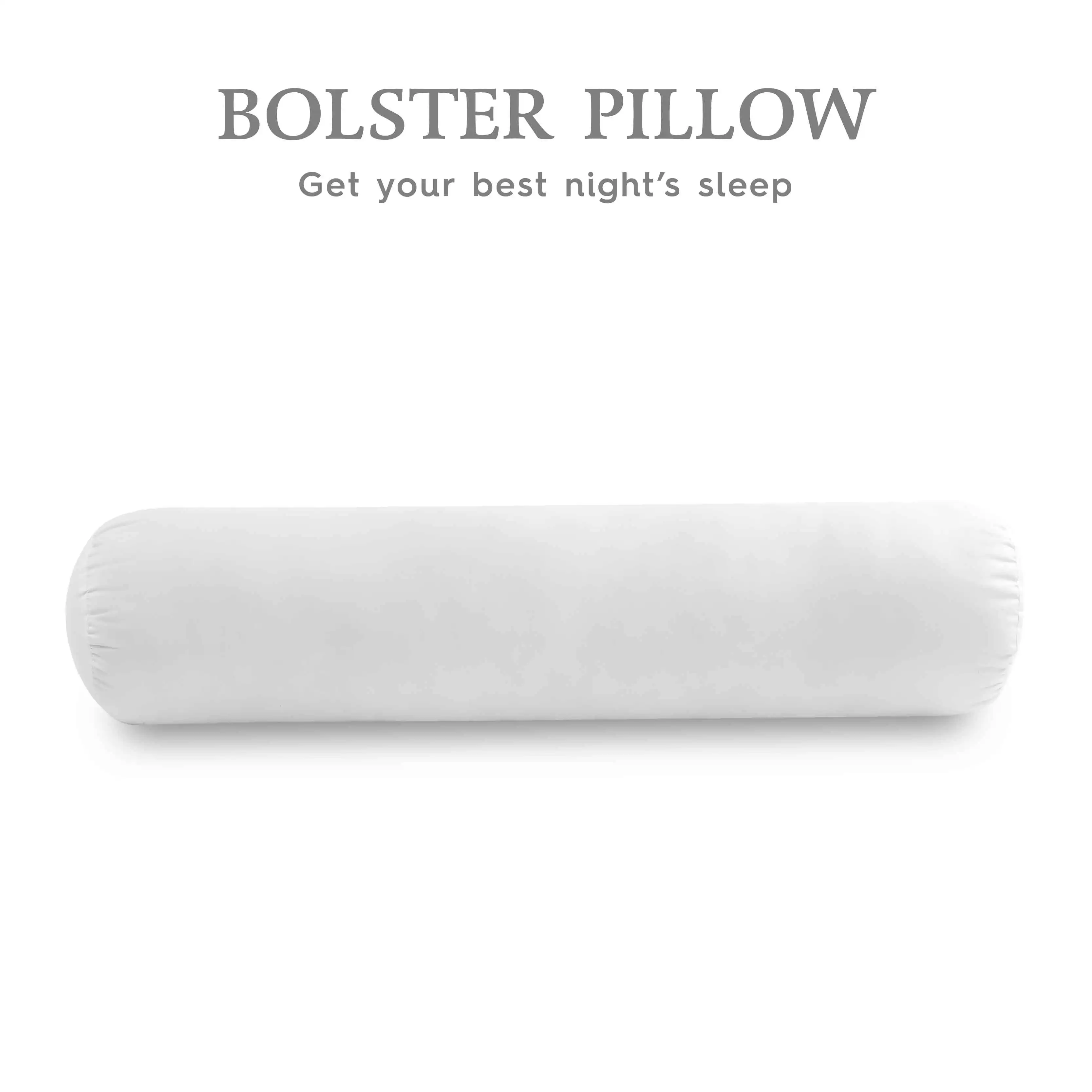 Highly Recommended OEM Long Hugging Bolster Pillow Made From 100% Premium Quality Microfiber Filling With 100% Cotton Fabric