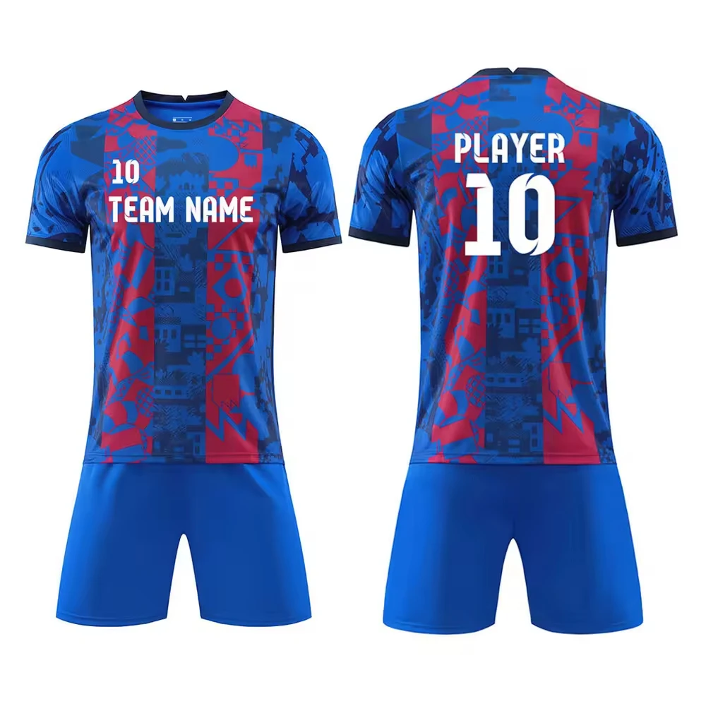 Wholesale Rate Short Sleeve Sports Wear Soccer Uniforms  New Arrival Customized Sublimated printing Soccer Uniform custom logo